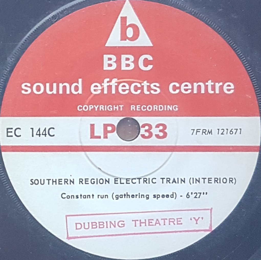 EC 144C Southern Region electric trains (Interior) Not registered from the BBC records and Tapes library Label